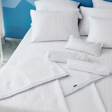 gBEDDING 圖騰壓紋涼感鬆緊帶床墊, 藍色