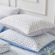 gBEDDING 涼感圖騰壓紋枕頭套, 灰色