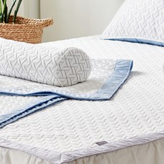 gBEDDING 圖騰壓紋涼感鬆緊帶床墊, 灰色