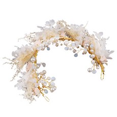 Minsung Company 珍珠花冠, 白色, 1個