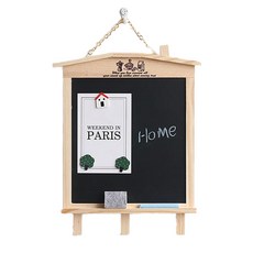 Min Sung Company經典房子壁掛式留言板, 木頭