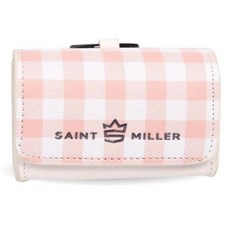 SaintMiller 格紋雙球高爾夫球袋, 白粉色