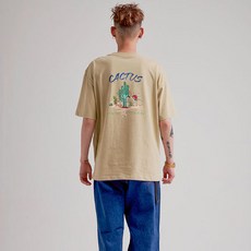 엘런아시 20수 Cactus 기본 오버핏 반팔 티셔츠