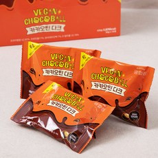 마켓 광합성 카카오틴 다크 비건 단백질 초코볼, 420g, 1세트