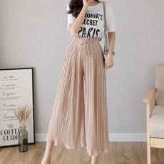 女神風女款可愛雪紡寬褲