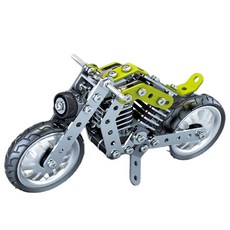 順潛不鏽鋼摩托車模型組裝套組, 混合顏色, 1個