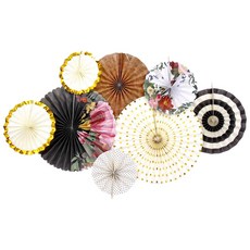 글로리빙 파티 장식 페이퍼롤리팬 8종 세트, 오리엔탈