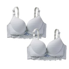 下擺蕾絲孕婦哺乳內衣 2入