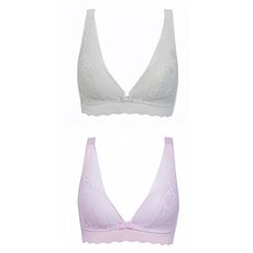 蕾絲孕婦哺乳內衣 2入