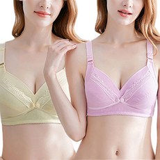 立體前開口孕婦哺乳內衣 2入