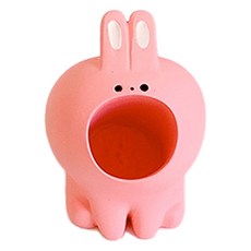 태드로마켓 데스크탑 동물 미니 펜 홀더, 토끼, 1개