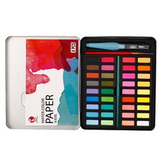 攜帶式固體水彩, 36色, 800克