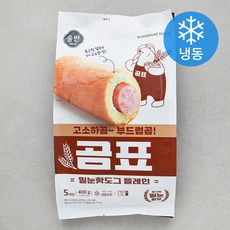 올반 곰표 밀눈핫도그 플레인 (냉동), 80g, 5개입, 1개