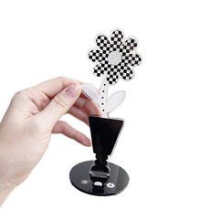 Tadro Market 北歐風壓克力桌面花朵造型便條照片夾 E, 混色