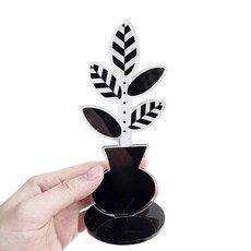 태드로마켓 북유럽 아크릴 데스크탑 꽃모양 메모 사진 클립 B, 혼합색상