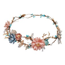 金色髮冠, 1個, 藍色