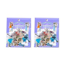 잇홈 다꾸 스꾸 폰꾸 시리즈 스티커 스트릿 피플 20종 x 2p 세트, E 타입, 1세트