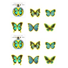 잇홈 다꾸 스꾸 폰꾸 시리즈 나비의 꿈 스티커 5종 x 2p 세트, 1세트, G타입