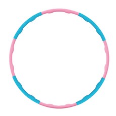 피어니스트 다이어트 탈부착 8단 훌라후프, 1.2kg, 핑크 + 블루, 1개