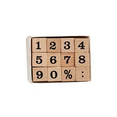 Pearnist 木郵票字母數字, 1組