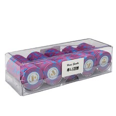 籌碼 100入+壓克力收納盒, 數字5000, 1組