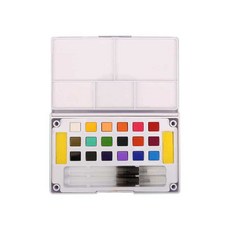 水彩畫固體水彩 09色彩集中, 18 種顏色