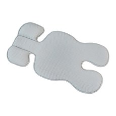 KANGARURU 3D透氣網眼莫代爾嬰兒車座椅墊, 1入, 灰色