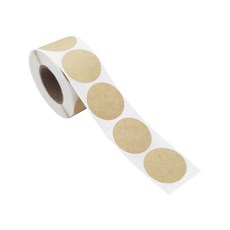 Living Home Detail 圓形裝飾牛皮紙貼紙 3.8cm 500入, 1個, E款