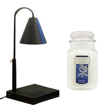 Abest 定時器高度可調暖器 + Yankee 蠟燭大套裝, Midnight Jasmine, 午夜茉莉(大罐), 黑色(融蠟燈)