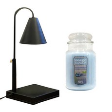 Abest 定時器高度可調暖器 + Yankee 蠟燭大套裝, Beach Walk, 海邊漫步(大罐), 黑色(融蠟燈)
