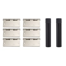 5 指節銀鉸鏈 3p+門塞黑色套組, 2套