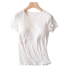 Tingall 孕婦柔軟圓領短袖40支紗上衣