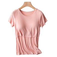 Tingall 孕婦柔軟圓領短袖40支紗上衣