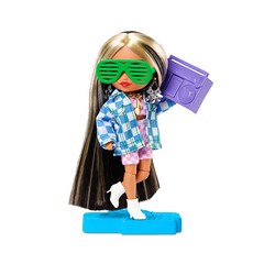 Barbie 格紋印花外套造型芭比娃娃, 混合顏色