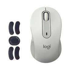 로지텍 시그니처 무소음 무선 마우스 중형 M650 + 마우스 피트, 오프화이트