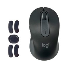 로지텍 시그니처 무소음 무선 마우스 중형 M650 + 마우스 피트, 그래파이트