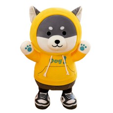 帽T狗狗造型玩偶, 黃色哈士奇