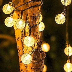 Modern Country 太陽能LED氣泡球M 感性露營燈串 100燈 12m, 暖色, 1個