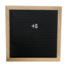 무지개와 사각 메시지 보드 06 검은 색