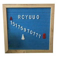 무지개와 사각 메시지 보드 02 푸른