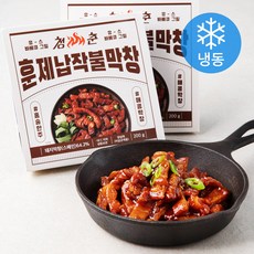 청춘불판 훈제납작불막창 (냉동), 2개, 200g