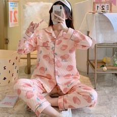 단델리온 임산부 홈웨어 산후 수유 퀼팅 홈웨어 잠옷 세트