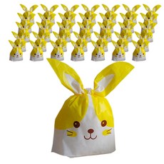 이홈베이킹 복주머니형 토끼 보자기 대 16 x 27.5 x 6 cm, 100개, 옐로우