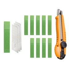 WHASHIN 208 Pro 大型美工刀 + 318D 大型美工刀片 10入, 隨機出貨(美工刀), 1套