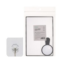 FaSoLa 攜帶式3倍放大鏡+閱讀用放大鏡+掛勾, 1套, 混色（放大鏡）、透明（掛鉤）