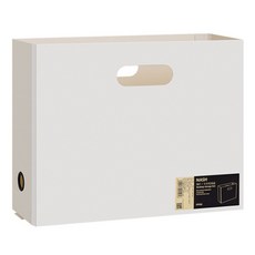 HOME RIMIUM 折疊文檔存儲框32 x 24 x 10.5厘米, 白色的, 2個