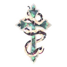 Chainearly 吉他琴頭貼紙 02, 1個