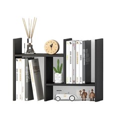 UNSUM 대용량 멀티 수납 책꽂이, 블랙