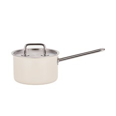 EDELKOCHEN 感應三層不鏽鋼單柄湯鍋 300PROIVE161, 象牙白, 16cm