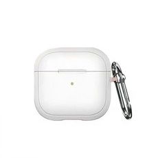 파트리크 클리버 에어팟 3세대 케이스 + 카라비너, 그레이화이트, 1개